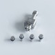 Rekavape BY-KA Style RBA Bridge Full Set for Billet / BB / Boro Box Mod - Blueing, Titanium Alloy, 1.0, 1.2, 1.4, 1.7, 3.0mm