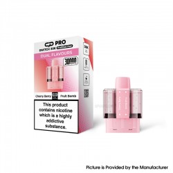 [Ships from Bonded Warehouse] SUONON & C.P Pro Switch 30K Pod Cartridge 22ml Dual Flavours Cherry Berry & Fruit Bomb 20mg