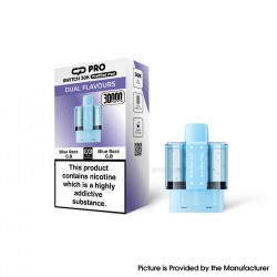 [Ships from Bonded Warehouse] SUONON & C.P Pro Switch 30K Pod Cartridge 22ml Dual Flavours Blue Razz G.B & Blue Razz G.B 20mg