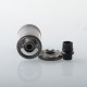 Authentic Ambition Mods Revorie RDL & DL RTA Rebuildable Atomizer - Gun Metal, Air Pins 2, 2.5, 3.0, 3.5mm, 5.0ml, 23mm Diameter