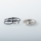 YFTK Thin Base Deck V3 for Flash e-Vapor V4.5S+ / V4.5 Style 23mm RTA - Silver
