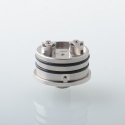 YFTK Thin Base Deck V3 for Flash e-Vapor V4.5S+ / V4.5 Style 23mm RTA - Silver