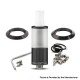 YFTK Dvarw 16 FL Style RTA Atomizer Full Kit - Black, 3ml, 3 x 0.8mm, 0.8mm, 1.0mm, 2 x 0.8mm, 2 x 1.0mm, 2 x 1.2mm, 16mm Dia
