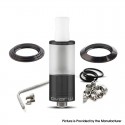 YFTK Dvarw 16 FL Style RTA Atomizer Full Kit - Black, 3ml, 3 x 0.8mm, 0.8mm, 1.0mm, 2 x 0.8mm, 2 x 1.0mm, 2 x 1.2mm, 16mm Dia