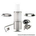 YFTK Dvarw 16 FL Style RTA Atomizer Full Kit - Silver, 3ml, 3 x 0.8mm, 0.8mm, 1.0mm, 2 x 0.8mm, 2 x 1.0mm, 2 x 1.2mm, 16mm Dia