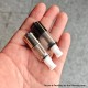 YFTK Dvarw 16 FL Style RTA Atomizer Full Kit - Silver, 3ml, 3 x 0.8mm, 0.8mm, 1.0mm, 2 x 0.8mm, 2 x 1.0mm, 2 x 1.2mm, 16mm Dia