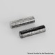 YFTK 18650 Universal Battery Wrapper Skin Sticker - Black Texture (5 PCS)