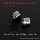 YFTK AFC Kit for Flash e-Vapor V4.5S+ / V4.5 Style RTA - Silver, 1 PC AFC Ring + 1 PC MTL Cap + 1 PC DL Cap