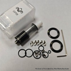 YFTK Dvarw 16 CL Style RTA Atomizer - Black, 3ml, 3 x 0.8mm, 0.8mm, 1.0mm, 2 x 0.8mm, 2 x 1.0mm, 2 x 1.2mm, 16mm Diameter