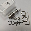 YFTK Dvarw 16 CL Style RTA Atomizer - Silver, 3ml, 3 x 0.8mm, 0.8mm, 1.0mm, 2 x 0.8mm, 2 x 1.0mm, 2 x 1.2mm, 16mm Diameter