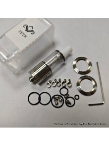 YFTK Dvarw 16 CL Style RTA Atomizer - Silver, 3ml, 3 x 0.8mm, 0.8mm, 1.0mm, 2 x 0.8mm, 2 x 1.0mm, 2 x 1.2mm, 16mm Diameter