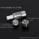 YFTK Dvarw 16 CL Style RTA Atomizer - Silver, 3ml, 3 x 0.8mm, 0.8mm, 1.0mm, 2 x 0.8mm, 2 x 1.0mm, 2 x 1.2mm, 16mm Diameter