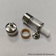 YFTK Dvarw 16 CL Style RTA Atomizer - Silver, 3ml, 3 x 0.8mm, 0.8mm, 1.0mm, 2 x 0.8mm, 2 x 1.0mm, 2 x 1.2mm, 16mm Diameter
