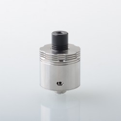 Four One Five 415 RDA Kaze Style RDL / MTL RDA Rebuildable Atomizer - Silver, BF Pin, Air Pin 0.9mm x 2, 1.0mm x 2, 1.0mm, 1.4mm