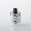 Four One Five 415 RDA Kaze Style RDL / MTL RDA Rebuildable Atomizer - Silver, BF Pin, Air Pin 0.9mm x 2, 1.0mm x 2, 1.0mm, 1.4mm