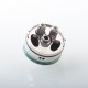 Four One Five 415 RDA Kaze Style RDL / MTL RDA Rebuildable Atomizer - Silver, BF Pin, Air Pin 0.9mm x 2, 1.0mm x 2, 1.0mm, 1.4mm