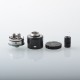 Four One Five 415 RDA Kaze Style RDL / MTL RDA Rebuildable Atomizer - Black, BF Pin, Air Pin 0.9mm x 2, 1.0mm x 2, 1.0mm, 1.4mm