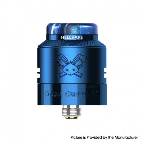 [Ships from Bonded Warehouse] Authentic Hellvape Dead Rabbit 4 RDA Atomizer - Blue, BF Pin, 24mm Diameter