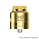 [Ships from Bonded Warehouse] Authentic Hellvape Dead Rabbit 4 RDA Atomizer - Gold, BF Pin, 24mm Diameter