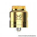 [Ships from Bonded Warehouse] Authentic Hellvape Dead Rabbit 4 RDA Atomizer - Gold, BF Pin, 24mm Diameter