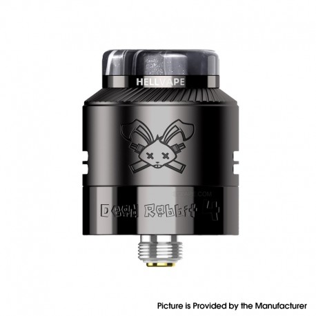 [Ships from Bonded Warehouse] Authentic Hellvape Dead Rabbit 4 RDA Atomizer - Gummetal, BF Pin, 24mm Diameter