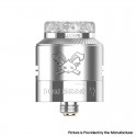 [Ships from Bonded Warehouse] Authentic Hellvape Dead Rabbit 4 RDA Atomizer - Silver, BF Pin, 24mm Diameter