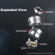 [Ships from Bonded Warehouse] Authentic Hellvape Dead Rabbit 4 RDA Atomizer - Silver, BF Pin, 24mm Diameter