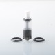 YFTK Dvarw 16 FL Style RTA Atomizer Full Kit - Black, 3ml, 3 x 0.8mm, 0.8mm, 1.0mm, 2 x 0.8mm, 2 x 1.0mm, 2 x 1.2mm, 16mm Dia