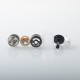 YFTK Dvarw 16 FL Style RTA Atomizer Full Kit - Black, 3ml, 3 x 0.8mm, 0.8mm, 1.0mm, 2 x 0.8mm, 2 x 1.0mm, 2 x 1.2mm, 16mm Dia