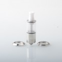 YFTK Dvarw 16 FL Style RTA Atomizer Full Kit - Silver, 3ml, 3 x 0.8mm, 0.8mm, 1.0mm, 2 x 0.8mm, 2 x 1.0mm, 2 x 1.2mm, 16mm Dia