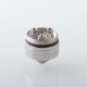 YFTK Dvarw 16 FL Style RTA Atomizer Full Kit - Silver, 3ml, 3 x 0.8mm, 0.8mm, 1.0mm, 2 x 0.8mm, 2 x 1.0mm, 2 x 1.2mm, 16mm Dia