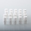 YFTK Snail Disposable 510 Drip Tip - Short White, Cotton, 20mm (20 PCS)