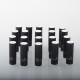 YFTK Snail Disposable 510 Drip Tip - Long Black, Cotton, 28mm (20 PCS)