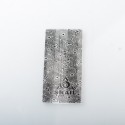 YFTK 18650 Universal Battery Wrapper Skin Sticker - Silver Texture (1 PC)