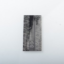 YFTK 18650 Universal Battery Wrapper Skin Sticker - Black Texture (1 PC)