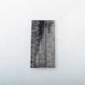 YFTK 18650 Universal Battery Wrapper Skin Sticker - Black Texture (1 PC)