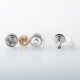 YFTK Dvarw 16 CL Style RTA Atomizer - Silver, 3ml, 3 x 0.8mm, 0.8mm, 1.0mm, 2 x 0.8mm, 2 x 1.0mm, 2 x 1.2mm, 16mm Diameter