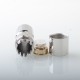 El Thunder Style Hybrid Mechanical Mod - Silver, Stainless Steel, 1 x 18650