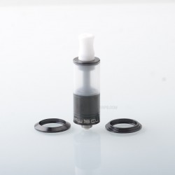 Dvarw 16 CL Style RTA Atomizer - Black, 3ml, 3 x 0.8mm, 0.8mm, 1.0mm, 2 x 0.8mm, 2 x 1.0mm, 2 x 1.2mm, 16mm Diameter
