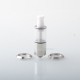 Dvarw 16 CL Style RTA Atomizer - Silver, 3ml, 3 x 0.8mm, 0.8mm, 1.0mm, 2 x 0.8mm, 2 x 1.0mm, 2 x 1.2mm, 16mm Diameter