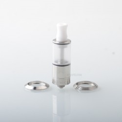 Dvarw 16 CL Style RTA Atomizer - Silver, 3ml, 3 x 0.8mm, 0.8mm, 1.0mm, 2 x 0.8mm, 2 x 1.0mm, 2 x 1.2mm, 16mm Diameter