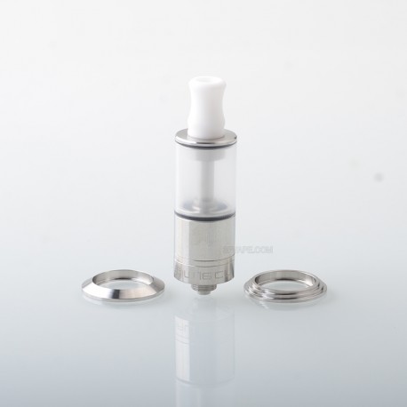 Dvarw 16 CL Style RTA Atomizer - Silver, 3ml, 3 x 0.8mm, 0.8mm, 1.0mm, 2 x 0.8mm, 2 x 1.0mm, 2 x 1.2mm, 16mm Diameter