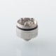 Dvarw 16 CL Style RTA Atomizer - Silver, 3ml, 3 x 0.8mm, 0.8mm, 1.0mm, 2 x 0.8mm, 2 x 1.0mm, 2 x 1.2mm, 16mm Diameter