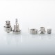 Kayfun Mini V3 Style RTA Rebuildable Tank Atomizer - Silver, Stainless Steel + Glass, 2ml, 19mm Diameter