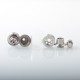 Kayfun Mini V3 Style RTA Rebuildable Tank Atomizer - Silver, Stainless Steel + Glass, 2ml, 19mm Diameter
