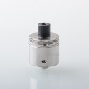 Four One Five 415 Kaze Style RDL / MTL RDA Rebuildable Atomizer - Silver, BF Pin, Air Pin 0.9mm x 2, 1.0mm x 2, 1.0mm, 1.4mm