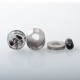 Four One Five 415 Kaze Style RDL / MTL RDA Rebuildable Atomizer - Silver, BF Pin, Air Pin 0.9mm x 2, 1.0mm x 2, 1.0mm, 1.4mm