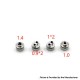 Four One Five 415 Kaze Style RDL / MTL RDA Rebuildable Atomizer - Silver, BF Pin, Air Pin 0.9mm x 2, 1.0mm x 2, 1.0mm, 1.4mm