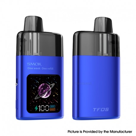 [Ships from Bonded Warehouse] Authentic SMOK TFOS Pod System Kit - Blue, 1700mAh, 10ml, 0.8ohm