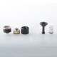 YFTK Dvarw 16 FL Style RTA Atomizer Full Kit - Black, 3ml, 3 x 0.8mm, 0.8mm, 1.0mm, 2 x 0.8mm, 2 x 1.0mm, 2 x 1.2mm, 16mm Dia